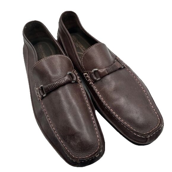 Rockport Dynamic Suspension System Brown Leather Loafers Sz 13 - Picture 1 of 8
